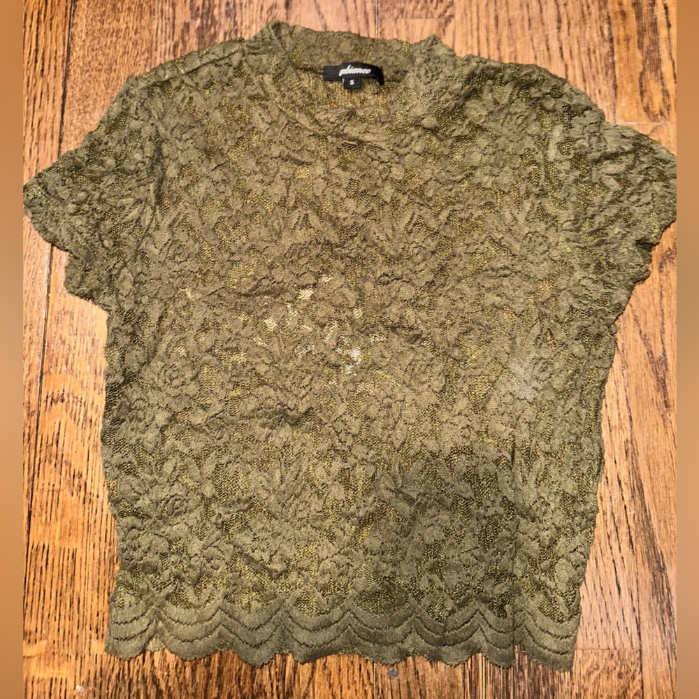 Ambiance crop lacey top